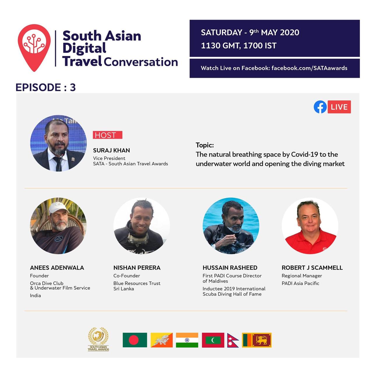 South Asian Digital Travel Conversation On the Diving Market Will Be Live Today